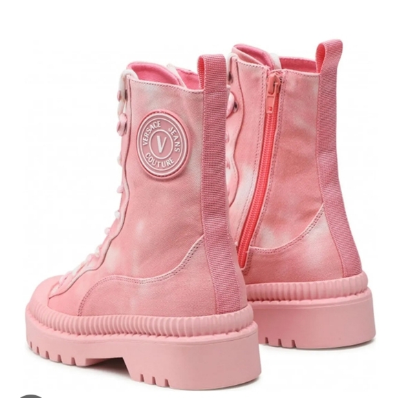 Versace Jeans Couture,pink,tie dye, hiking,boot! Sz.8 - Picture 3 of 3